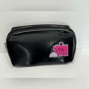 Mary Kay Black Cosmetic Pouch with Pink Design